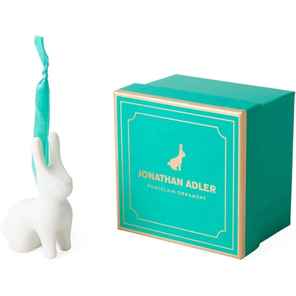 Jonathan Adler Rabbit Christmas Ornament - Gift Wrapped
